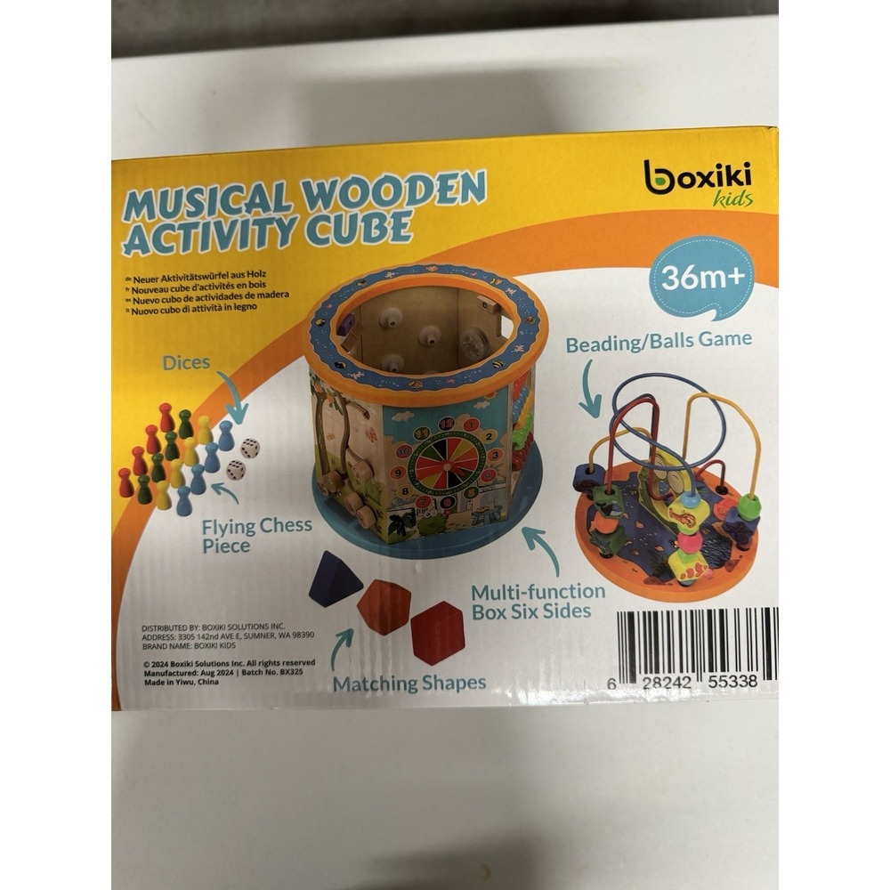Boxiki Musical Wooden Activity Cube - Set Of Two (2) - Picture 2 of 12